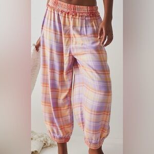 Free People Fallin' For Flannel Lounge Pants Size Medium